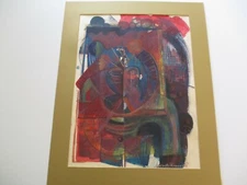 CASTELLANO  PAINTING CUBIST CUBISM FACE RARE SURREALISM MODERNISM EXPRESSIONISM