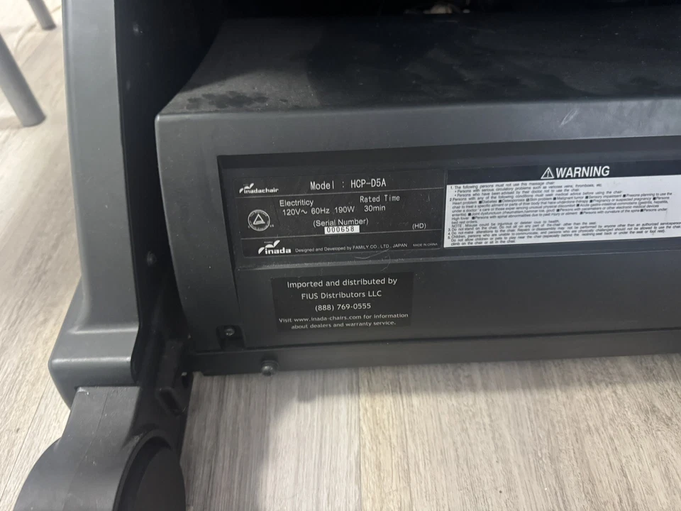 Silla de masaje Inada Robo HCP-D5A Foto 4 de 4