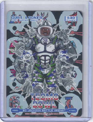Bo Jackson Battle Arena Tecmo Bowl Curt Locker Steel Curt Warner Helmets Foil SP