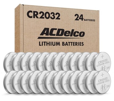 ACDelco 24-Count CR2032 Batteries, Lithium 3V Coin Cell 24 Count -