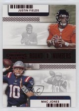 2021 Panini Contenders Round Numbers Ruby Justin Fields Mac Jones #RN-JFI 0wp8