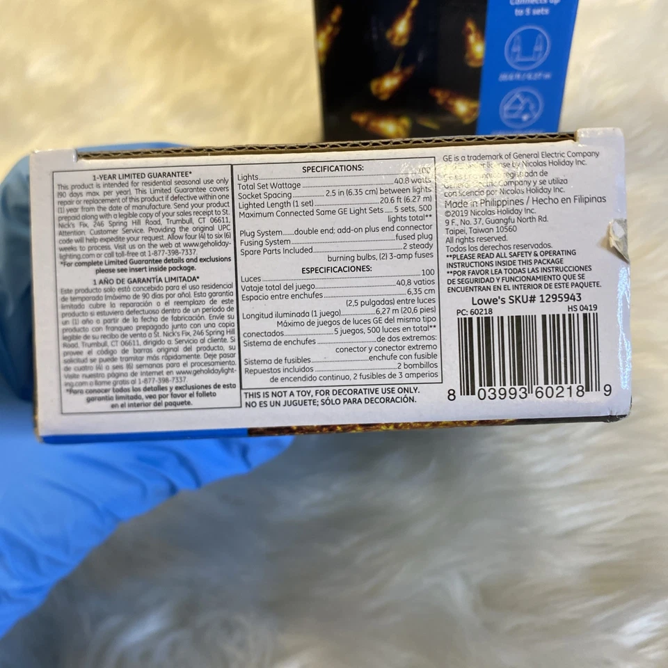 Lote de 3 cajas de GE String-A-Long 100 mini luces doradas interior exterior 20,6 pies  Foto 2 de 4