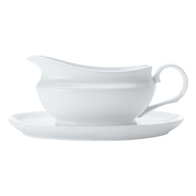 Sauciere und Untertasse: 550 ml Maxwell & Williams White Basics Porzellan