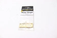 Highpoint 105 Degree Stop Hinge Brass Plated 2" x 3/8" 159057