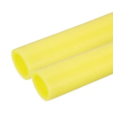 2Pcs 2-3/8"(60mm)IDx3.3FTx3.15" Pipe Insulation Foam Tube Pool Noodles Yellow