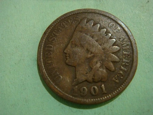 1901 Indian Head Penny IHP in Good Condition - actual coin in photo