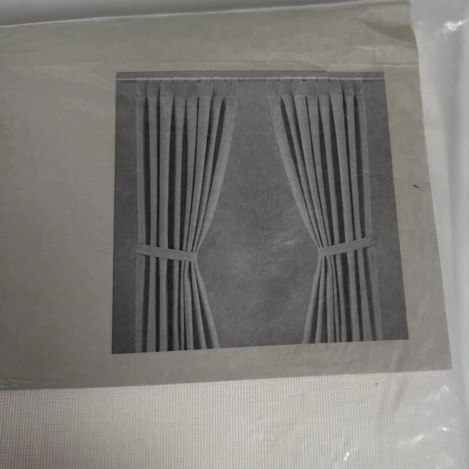 NWT IKEA Lenda White Tie Back 2 Pairs Curtain Panel Tab Top 55 X 118" - Image 2 of 4