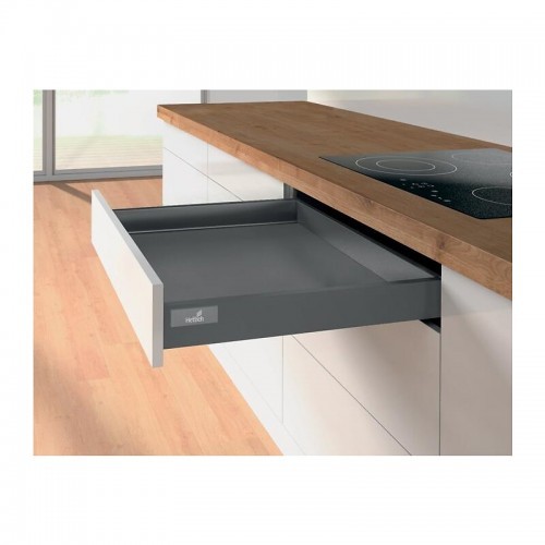 Tiroir sous four encastrable anthracite InnoTech Atira hauteur 54 mm