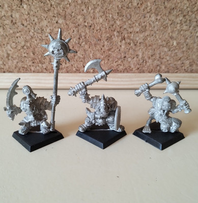 Warhammer Fantasy Orcs & Goblins  Orc Command Group Metall