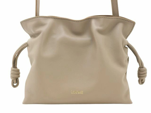 LOEWE Flamenco Clutch Mini Bag A411FC2XA6 Shoulder Bag Sand Women's #DB329