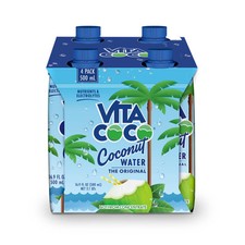 Vita Coco 16.9 Fl Oz Coconut Water Pack of 4 Natural Hydration Vegan Kosher