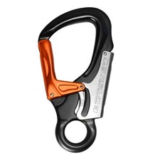 CE 35kN Aluminum Snap Hook, Heavy Duty Captive Eye Forged Hook, Double-Action...