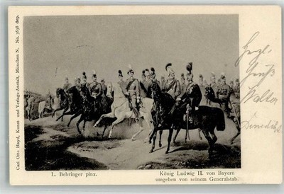 13997479 - L. Behringer King Ludwig surrounded by his General Staff +