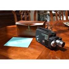 Rare Wittnauer Cine-Twin Zoom 800 8mm Movie Camera 1962 USA w/ Case  Manual