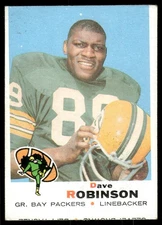 1969 Topps #190 Dave Robinson - GOOD