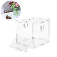 Spider Container Clear Acrylic Reptile Box Cases Animal Habitat Hatching Cage
