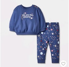 Set felpa e joggers bambina Cat & Jack pile Universe Stars Planet