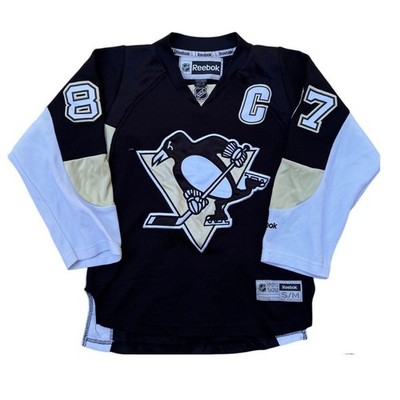 NHL Hockey Sidney Crosby #87 Jersey Pittsburgh Penguins Youth Size