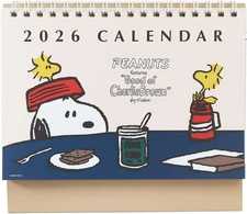 2026 Desk Calendar Square Peanuts Snoopy #01