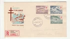 Finland 'Registered FDC' Scott # B129-31 "Helsinki 26-9-55'