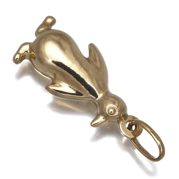Pingente autêntico UNOAERRE pinguim ouro amarelo 18K 750  - Imagem 2 de 4