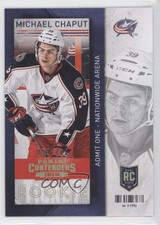 2013-14 Panini Playoff Contenders Rookie Gold 54/100 Michael Chaput #148 0c3