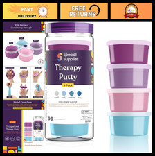 Therapy Putty Set for Teens  Adults - Stress Relief Hand Exercise Kit, 4 Streng