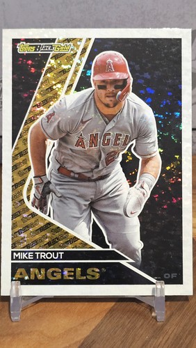 2023 Topps Update Mike Trout Black Gold Angels Holo