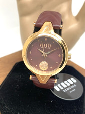 Versus by Versace Women's Watch VSPVN0520 Forlanini Rose Gold Burgundy Leather