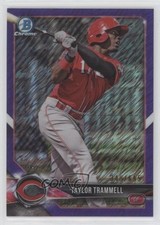 2018 Bowman Chrome Prospects Purple Shimmer Refractor /655 Taylor Trammell y0i