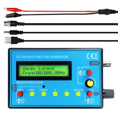 FG-200 DDS Function Signal Generator  0.01Hz - 500KHz C2R9