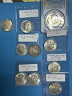 1969 D(2),1968D(2),1967(2),1966(2),1965(1),1964(1)Kennedy Half dollar