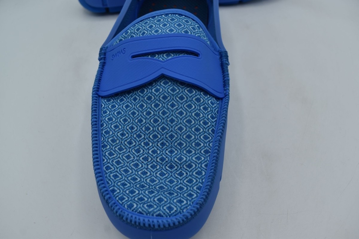 SWIMS Mens Size 15 Printed Penny Loafer Sail Blue Slip On Loafers Shoes‎ NIB Swims Breeze Penny Loafer - Men main image 4