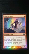 Magic The Gathering Striking Sliver Creature --Sliver FOILD