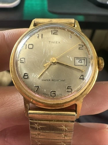 Vintage 1972 Timex Sprite Manual Wind Watch Gold Tone – WORKING  Ref-23560 2572