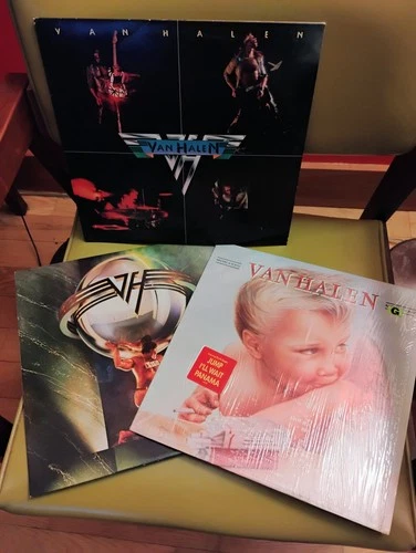 Lot of 3 Classic Original 80s Van Halen Vinyl LPs Great condition