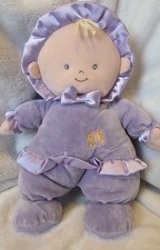 Animal Alley 11" Baby Doll Purple Butterfly Toys R Us Satiny Trim Plush