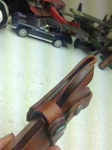Vintage GREAT OLD Hunter 2 Strap & Snap HEAVY Gun Holster - Picture 7 of 9