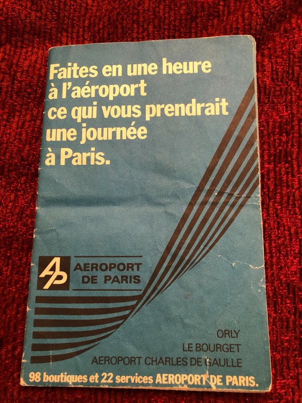 Collectible Brochure AEROPORT DE PARIS from the 1940s now called Groupe  ADP
