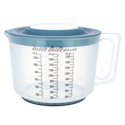 MESSKANNE & MIXBECHER 2,0 Liter Ø 18 cm Quirltopf Messbecher Aufbewahrungsdose