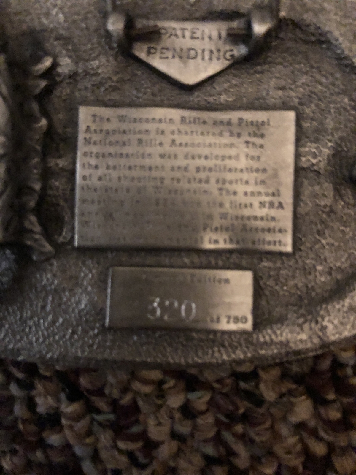 1984 Wisconsin Rifle & Pistol Association NRA Belt Bu… Gem