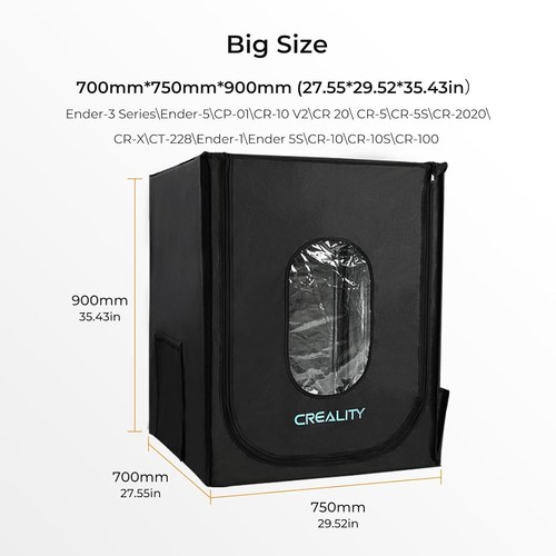 Spacious 3D Printer Enclosure with Tool Pockets – Compatible with Ender Models - Afbeelding 5 van 12