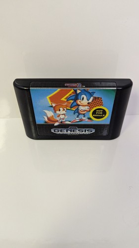 Sonic the Hedgehog 2 (Sega Genesis, 1992) Not for Resale Game Cartridge Only - Picture 2 of 5