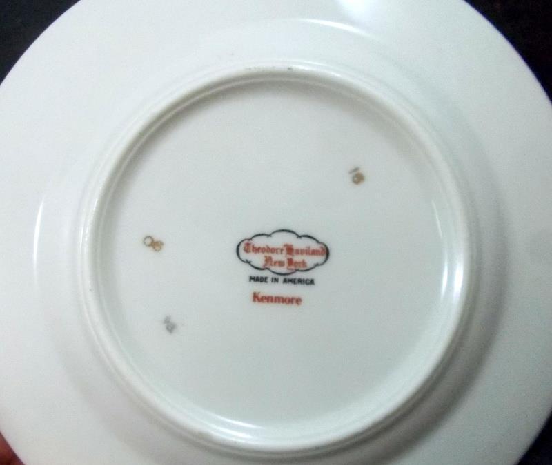 Haviland Kenmore Group of Bread & Butter Plate Salad Plate and Rim Soup Bowl
