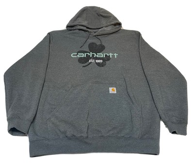 Carhartt Shamrock Hoodie Size XL Stamped Irregular Fits Like 2XL-3XL - READ  DES | eBay