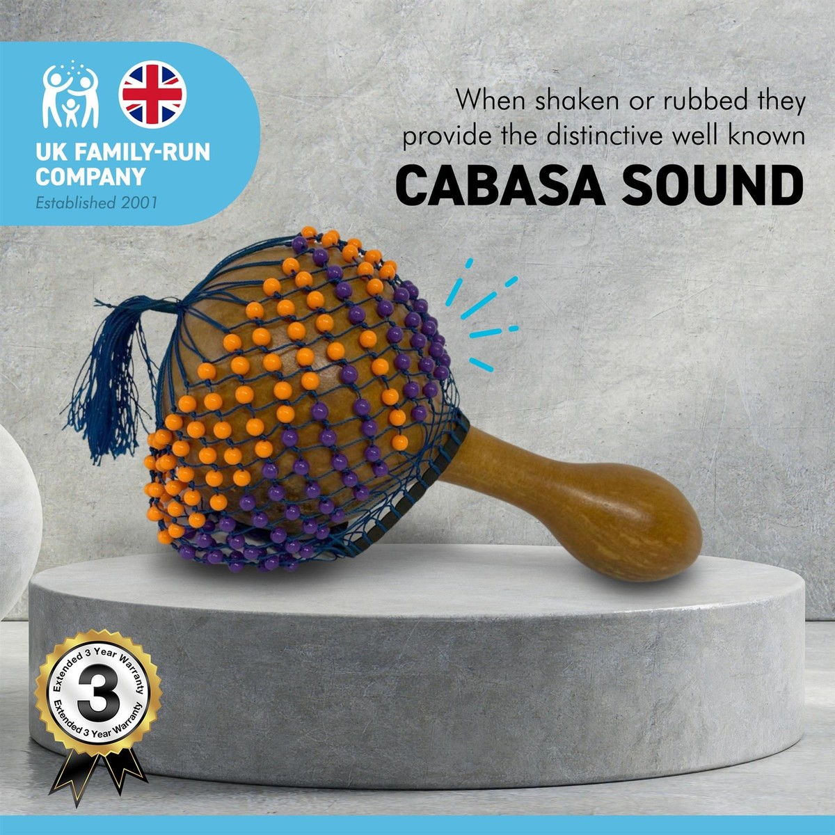 Cabasa En Bois Et Métal - Un Shaker Percussif Pour Ajouter Du Rythme !