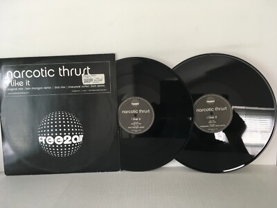 Narcotic Thrust - I Like It - FREE2AIR DOUBLE 12'' 45rpm PROMO SINGLE UK Issue