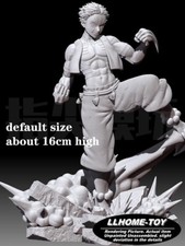 Anime DS Akaza Blood Battle kick Resin 3D Print GK Kit Figure DIY Model