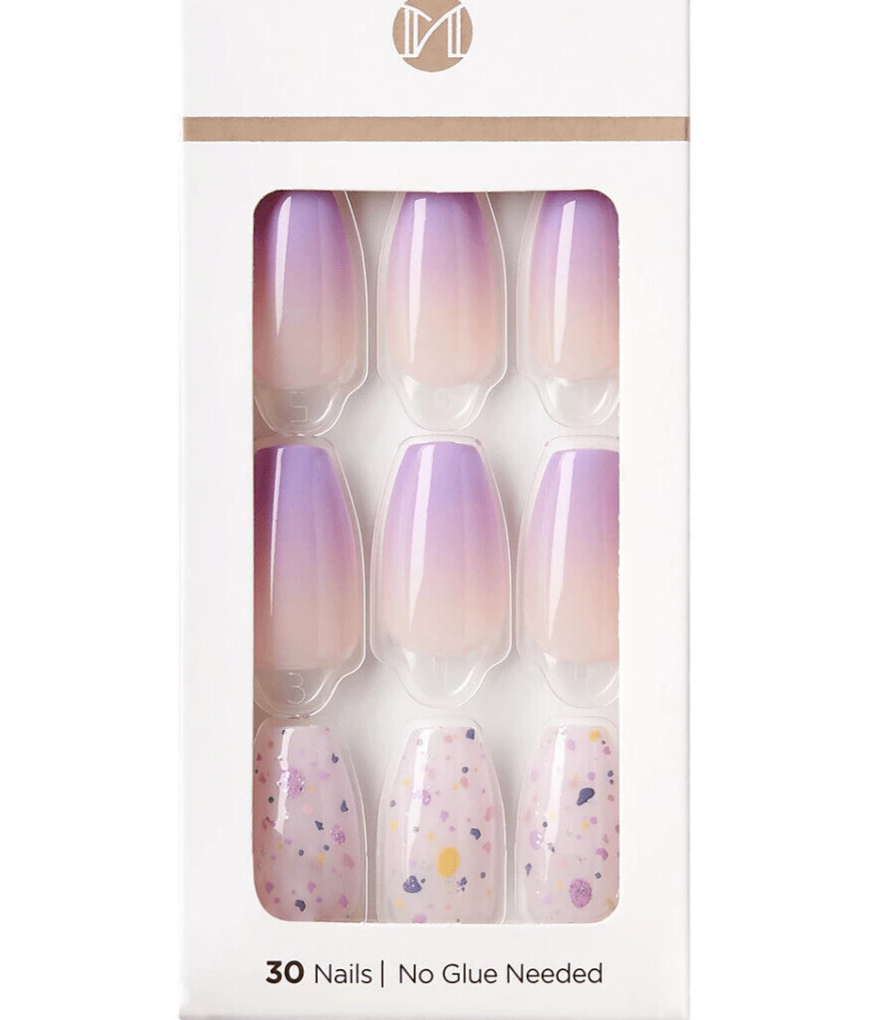 KISS IMPRESS PRESS ON NAILS ONE STEP MANICURE ALL I WANT MEDIUM LENGTH