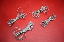 FOUR - RJ-11 JACKS ON BOTH ENDS TELEPHONE LINE CORDS - 14Ft Length x4 Gray